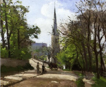 聖スティーブン教会ローワーノーウッド 1870年 カミーユ・ピサロ Oil Paintings